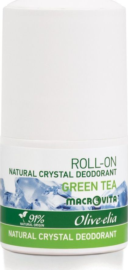 Macrovita Dezodorant roll-on z naturalnym kryształem GREEN TEA 50 ml
