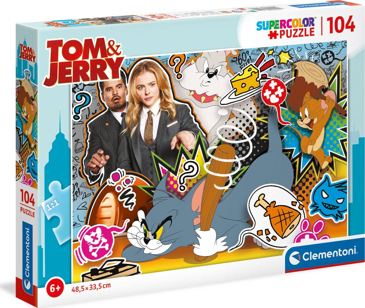 Clementoni Puzzle 104 Super Kolor Tom&Jerry