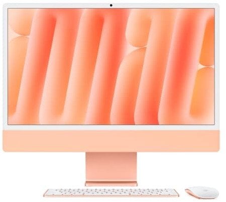 Komputer Apple iMac Z1EW 59,62cm 23,5 cal szkło standardowe M4 10C CPU/10C GPU/16C N.E. 16GB 512GB SSD Gbit Eth MM NumKey TID DE Orange