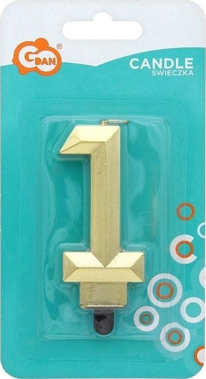 GoDan Świeczka Cyfra 1 Diament 7.6cm