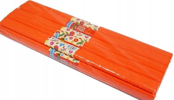 SCHEMAT Bibuła marszczona 06 ciemnopomarańczowa (10szt)