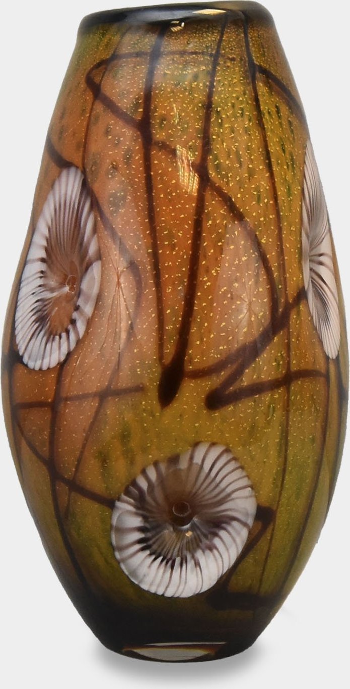 rzezbyzbrazu Wazon Szklany w Stylu Murano Meduzy Brązowy