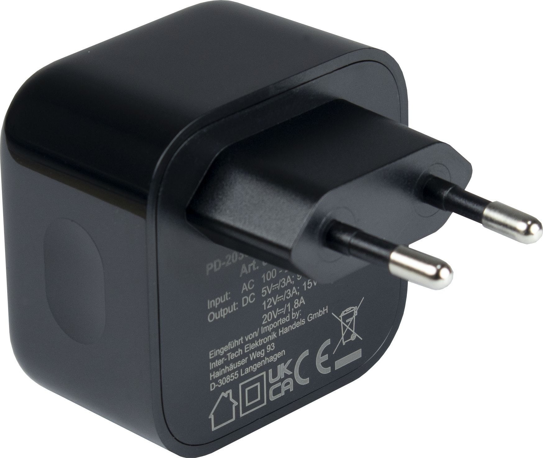 Kabel zasilający Inter-Tech Inter-Tech PD-Charger USB C,PSU PD-2036, PD 36W, schwarz