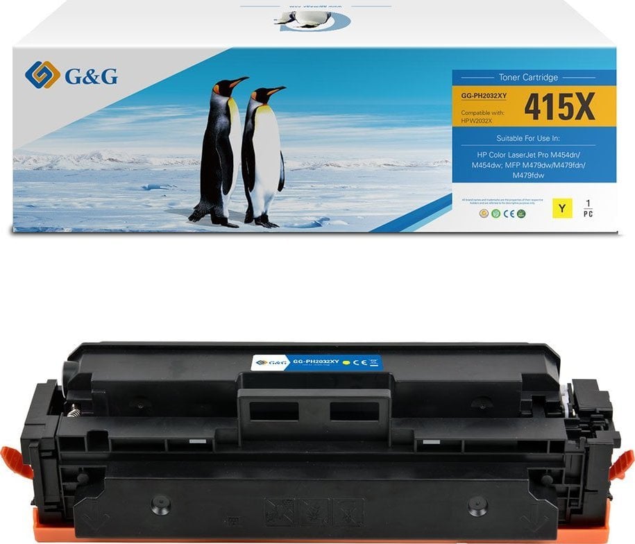 Toner G&G G&G kompatybilny toner z HP W2032X, NT-PH2032XFY, HP 415X, yellow, 6000s, high capacity