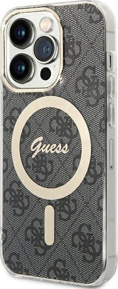 Guess Guess GUHMP15LH4STK iPhone 15 Pro 6.1" czarny/black hardcase IML 4G MagSafe