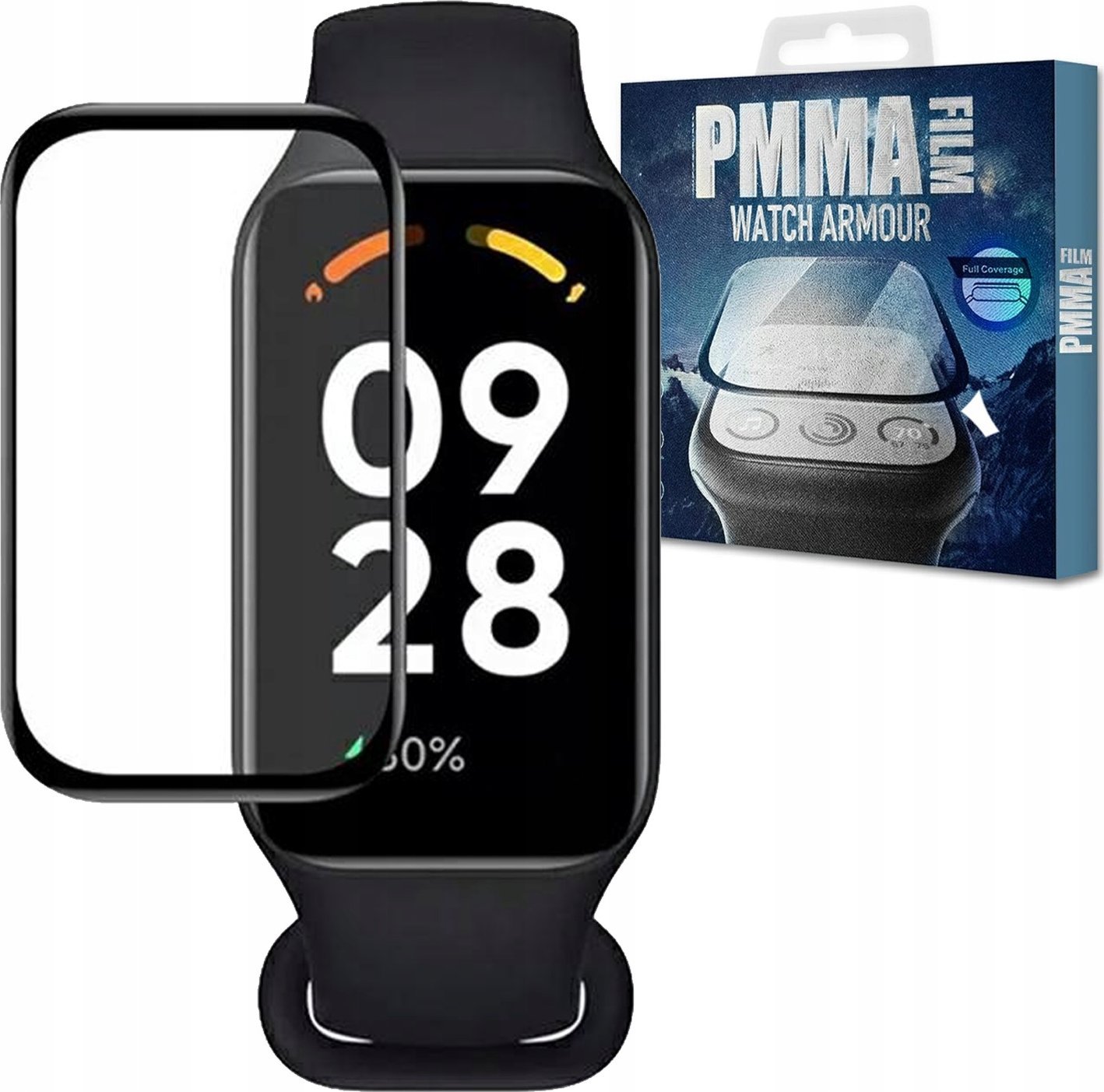 Hello Case SZKŁO HARTOWANE DO XIAOMI MI BAND 8 ACTIVE SZKIEŁKO OCHRONNE PPMA FULL