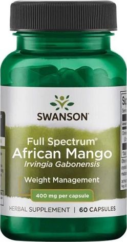 Swanson Swanson - Mango Afrykańskie (Irvingia Gabonensis), 400mg, 60 kapsułek