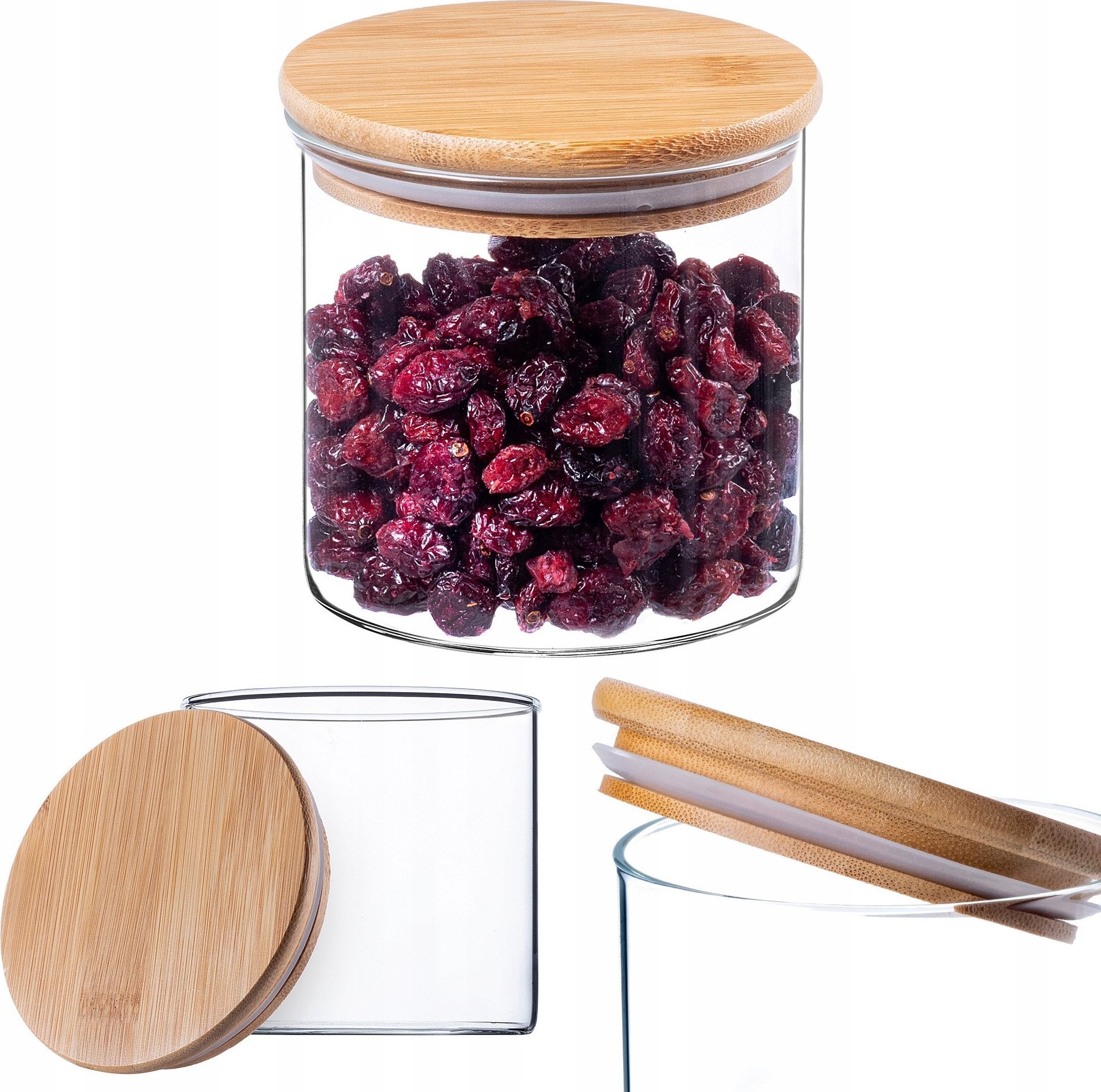 Kadax KADAX Pojemnik Na Żywność Szklany Przyprawy Sypkie Z Pokrywką Słoik 680ml