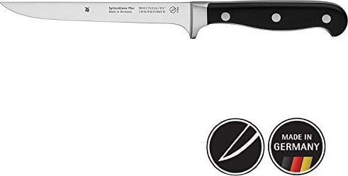 WMF Najwyższej klasy nóż do odkostniania WMF 28 cm, specjalna stal ostrza, kuty nóż, cięcie wydajności, nitowany uchwyt z tworzywa sztucznego, 15,5 cm