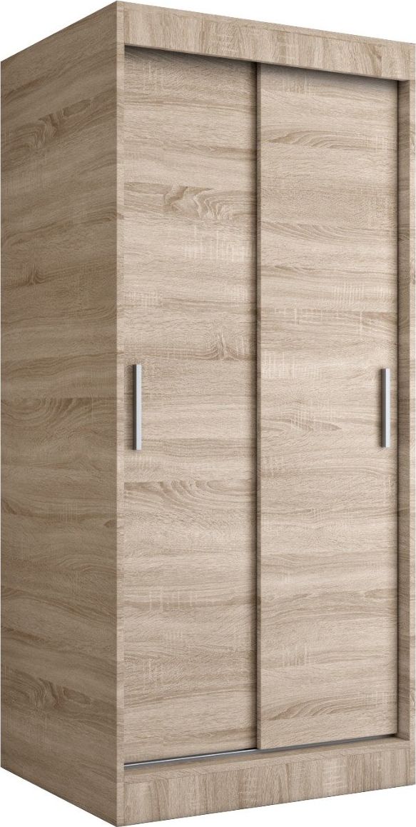 MKPOL Szafa przesuwna MODUO COMFORT 90 dąb sonoma gładka