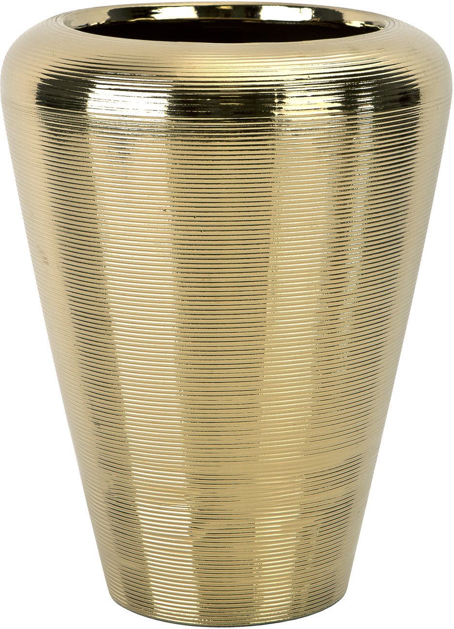 Wazon ceramiczny 28 cm w kolorze złota 441564