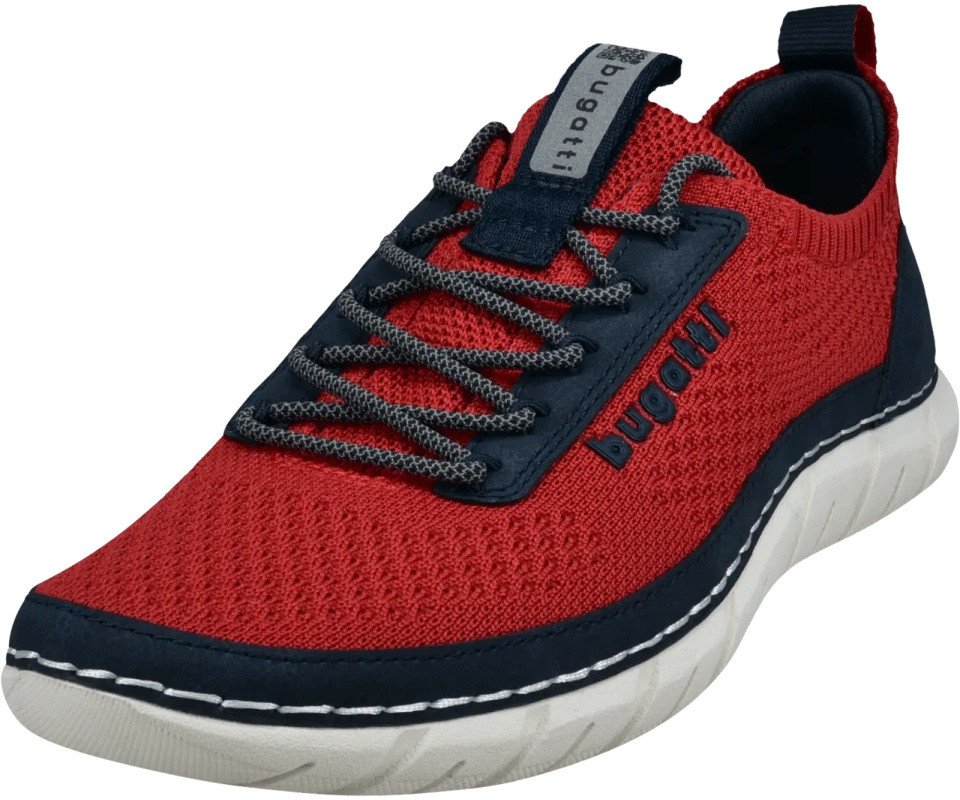 Bugatti męskie buty sportowe 321-ASM01-6950-3041 RED/DARK BLUE 44