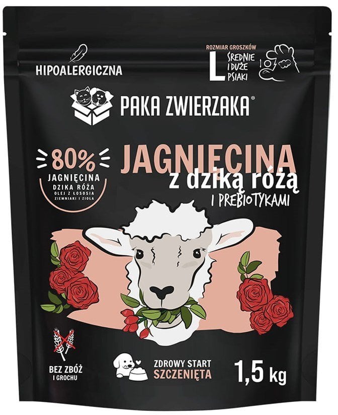 Paka Zwierzaka Seventh Heaven Jagnięcina i dzika róża PUPPY "L" 1,5kg