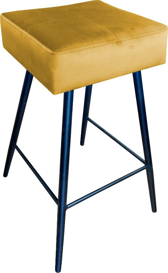 Atos Hoker OLIMP VELVET żółty tapicerowany aksamitem ATOS