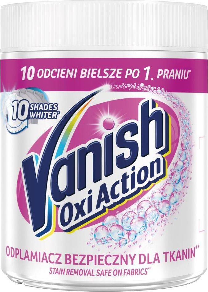 Vanish VANISH_Gold Oxi Action odplamiacz w proszku do tkanin białych White 470g