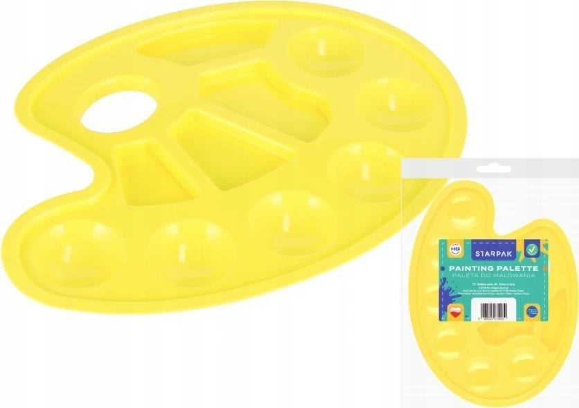 Starpak PALETA DO FARB OWAL PASTEL ZOL STK PBH 1/20