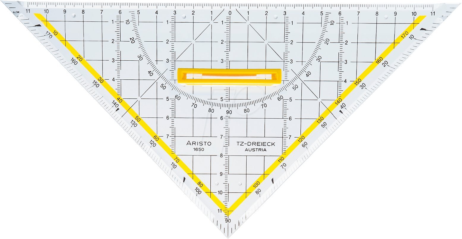 ARISTO TZ-Dreieck 25cm Facette Tuschenoppen 10Stk.