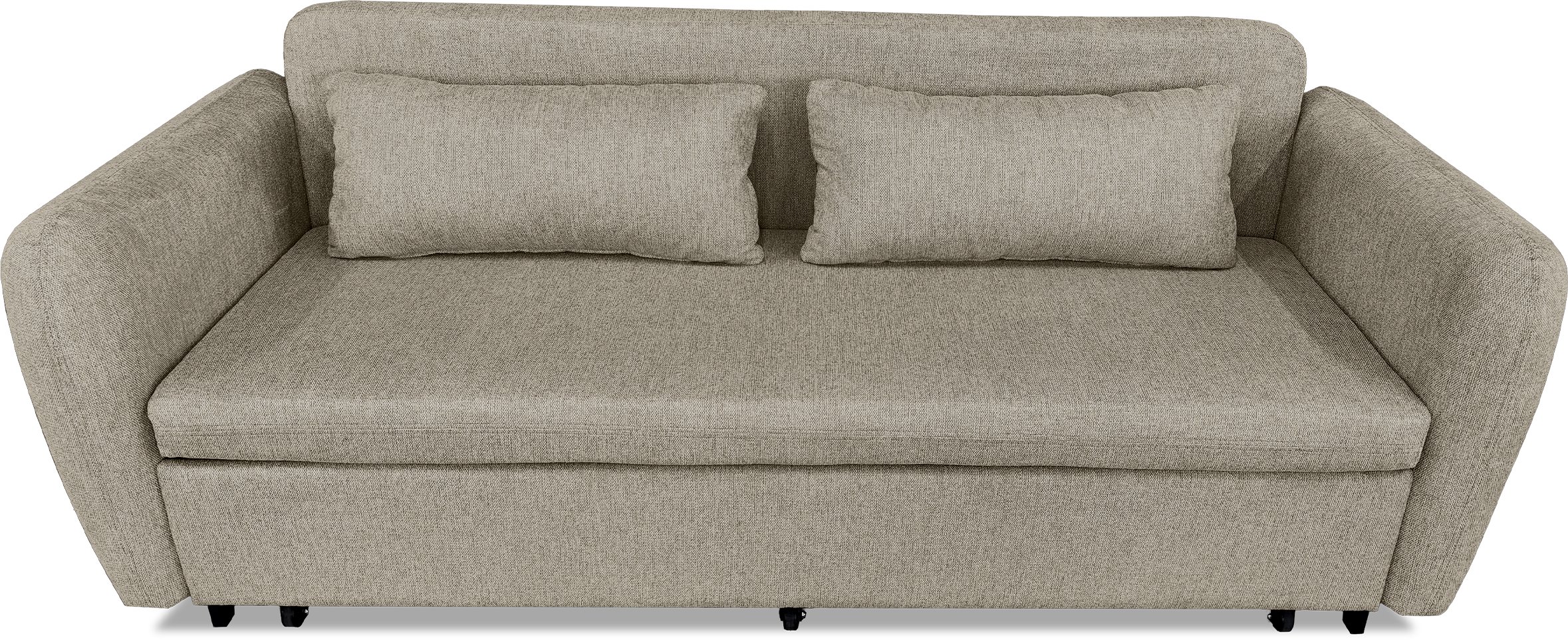 Sofa wypoczynkowa Lily brązowa szenilowa rozkładana do spania salonu