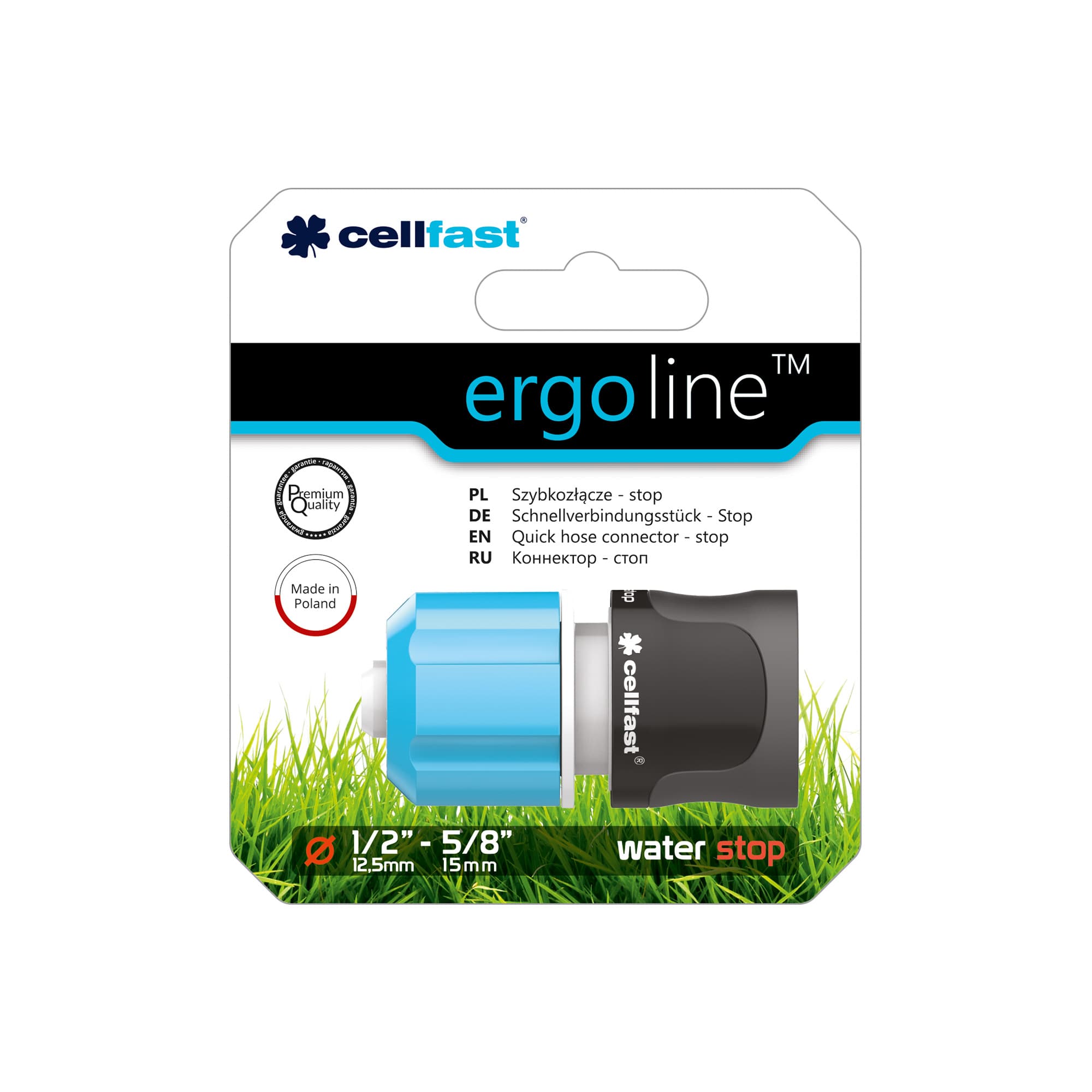 Cellfast Szybkozłącze Ergo z funkcją stop 1/2" (53-120)