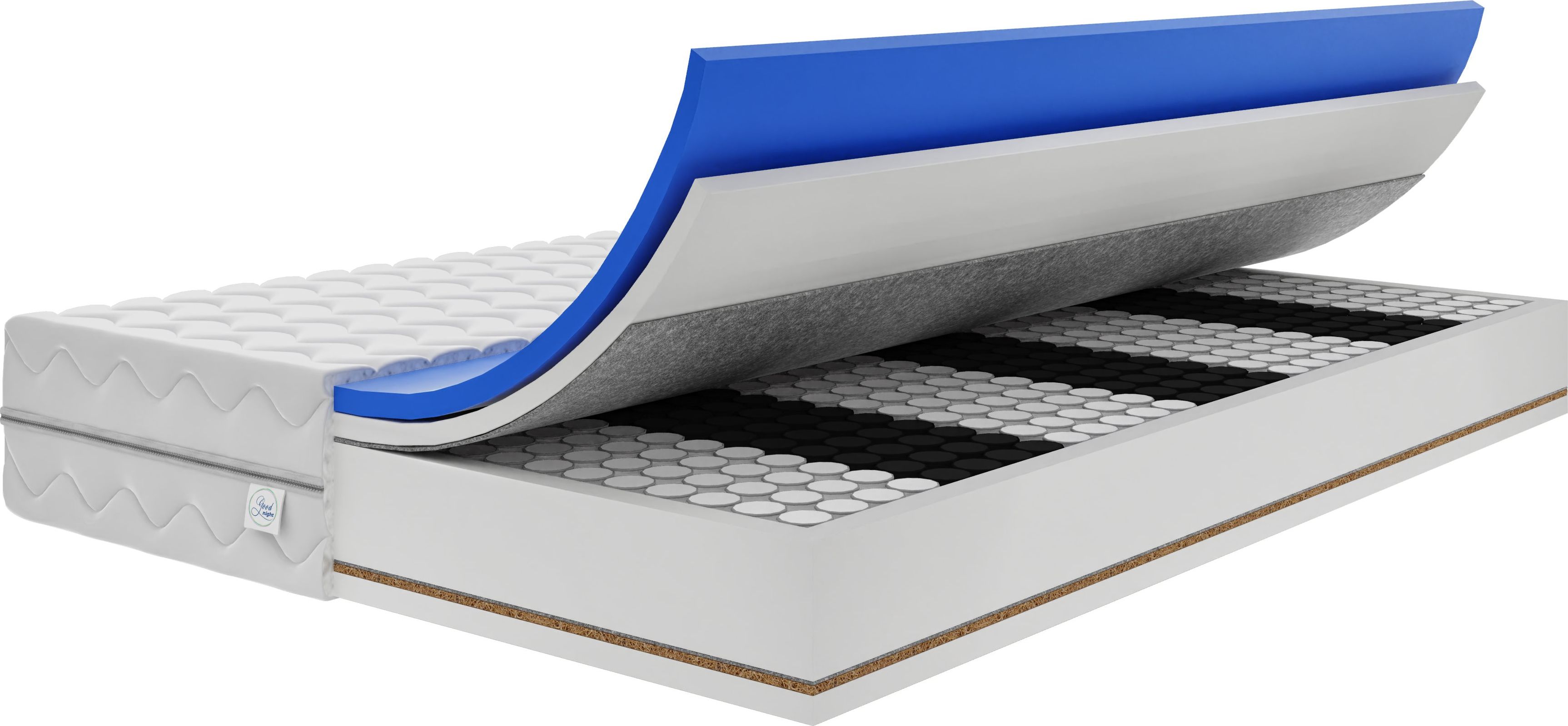 e-goodnight MATERAC KIESZENIOWY GRAND POCKET VISCO KOKOS H3/H4 110x180cm 29 cm