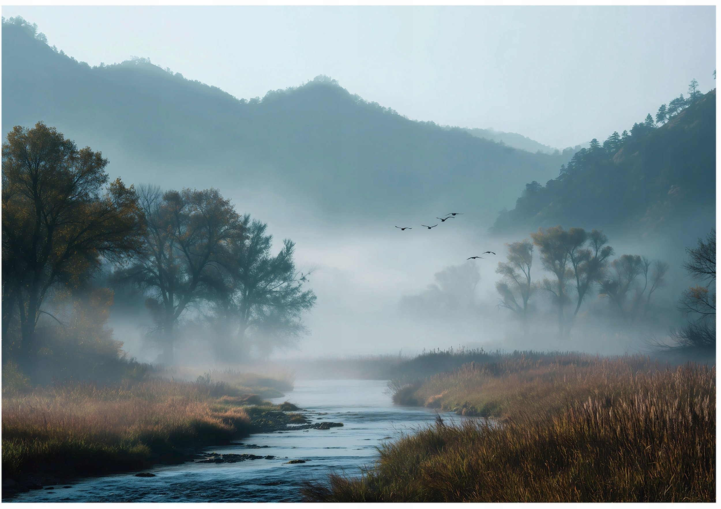 Fototapeta Na Flizelinie Las Jezioro Do Sypialni Salonu 250x175