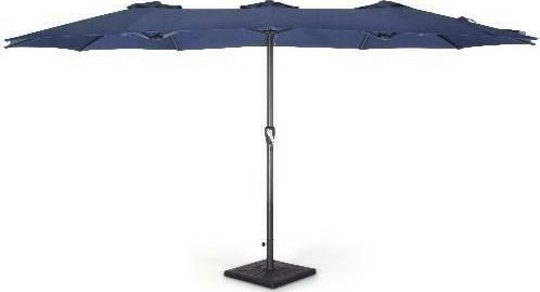 kontrast Parasol ogrodowy duży składany regulowany PHOENIX 2,7x4,6m + pokrowiec c. szary