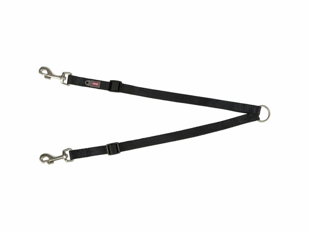 Trixie Premium M/L dwójnik 0.7m czarny