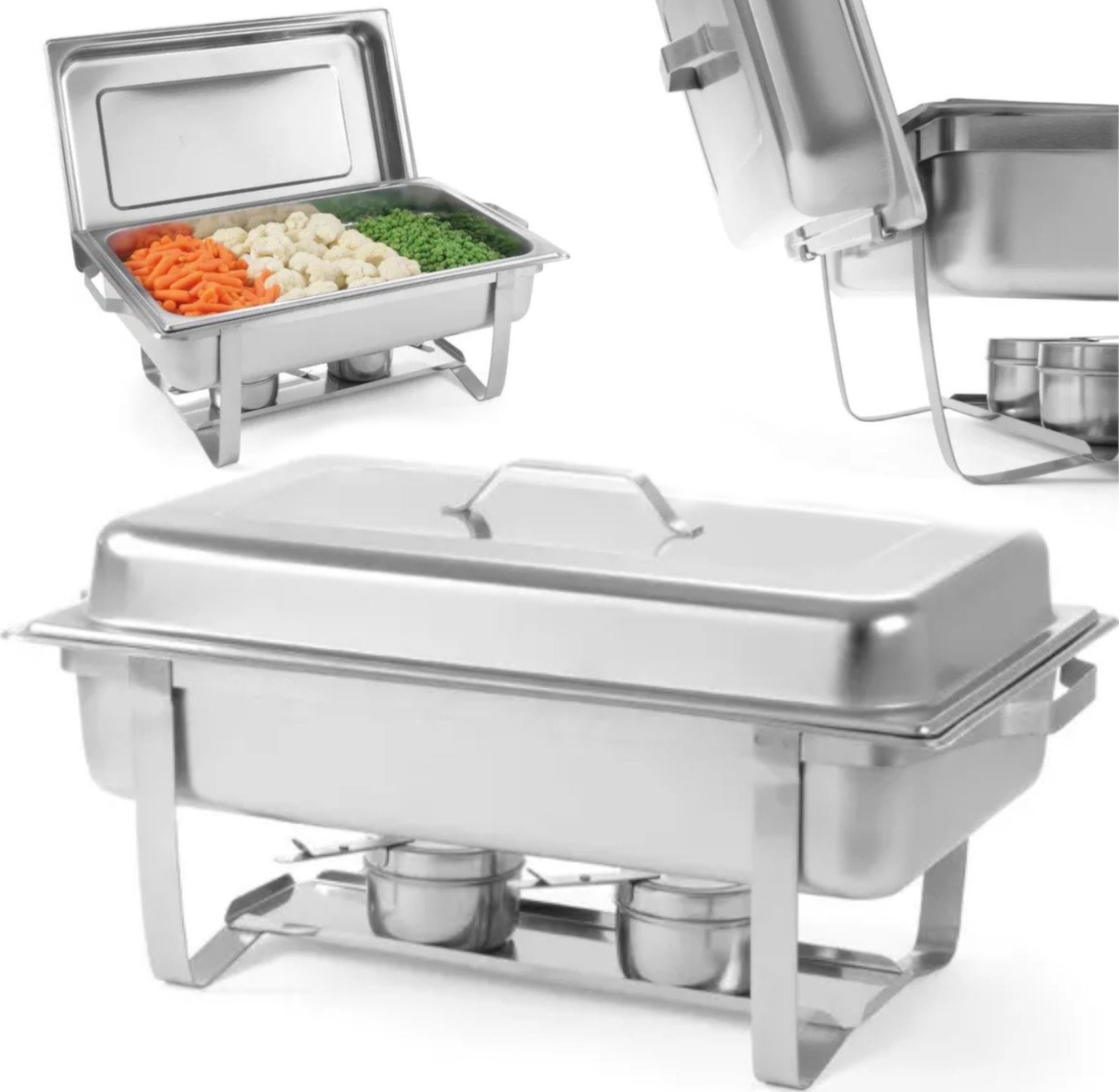 Hendi Podgrzewacz do potraw na pastę Economic GN 1/1 - zestaw 2 szt. Hendi 472613 Podgrzewacz do potraw na pastę Economic GN 1/1 - zestaw 2 szt. Hendi