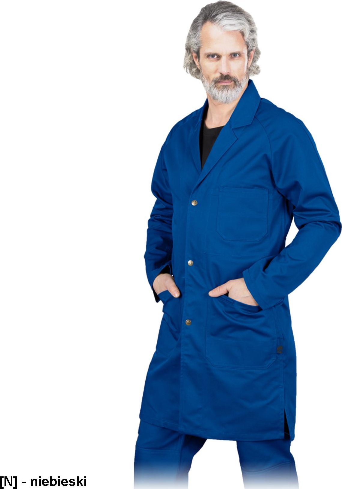 Reis LH-COATER - Fartuch ochronny, męski - niebieski M