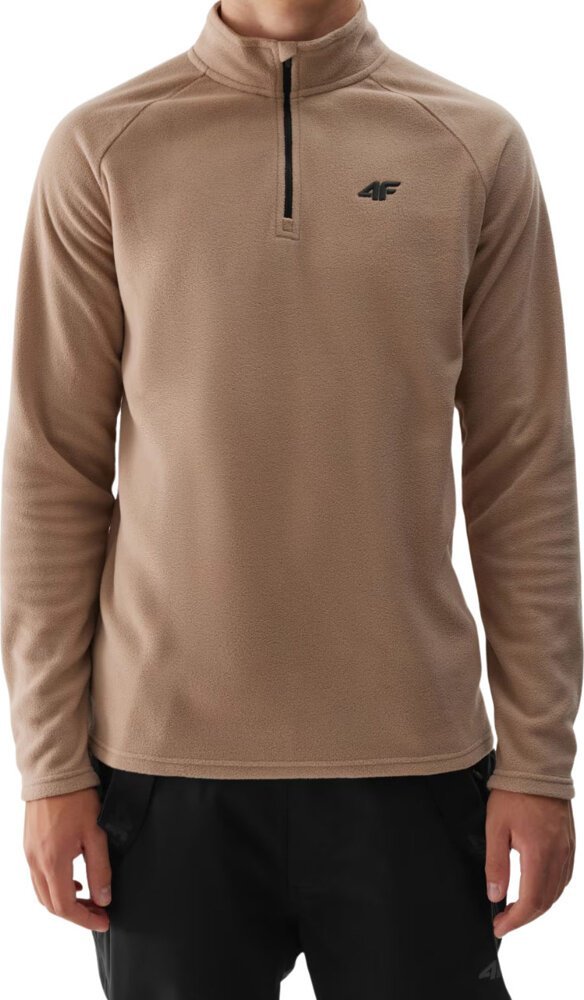 4f Bluza polarowa męska 4F M044 jasny brąz 4FWAW24UFLEM044 82S 2XL