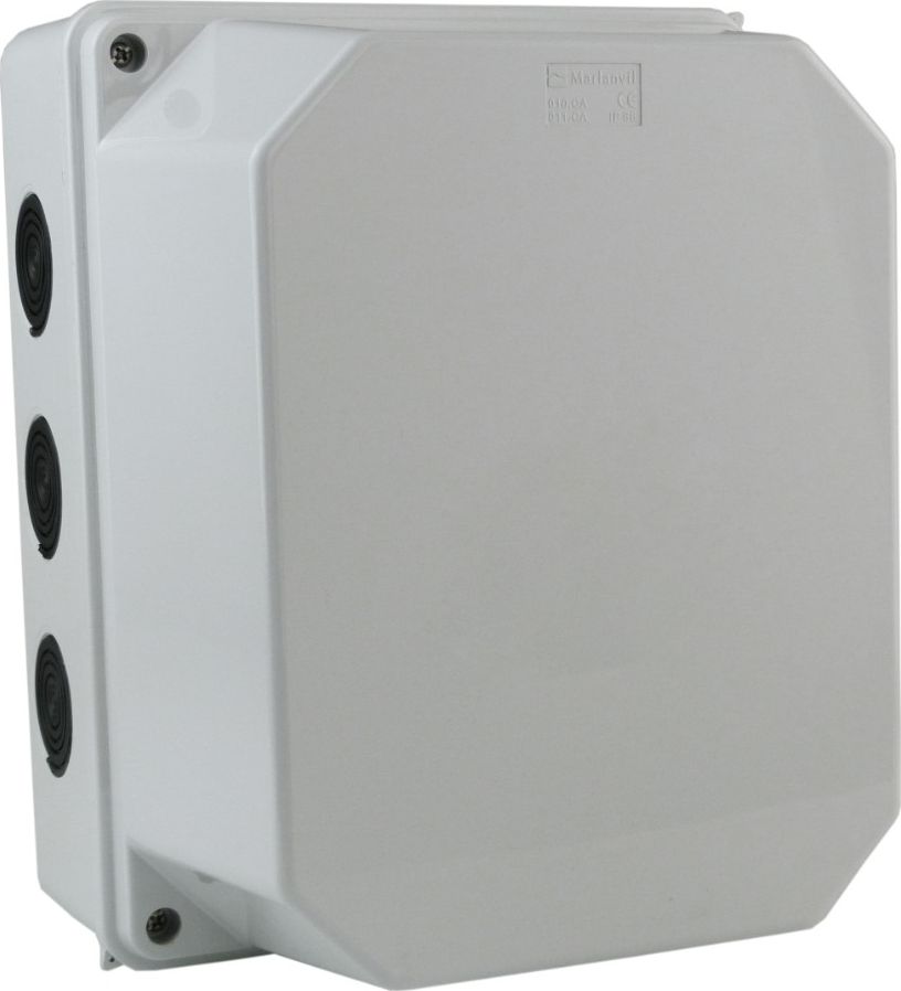 Marlanvil Puszka natynkowa z dławikami wym/wew 240x190x170 mm 12membran z wysoką pokrywą IP66 010.PG.CA.G M-L 2749