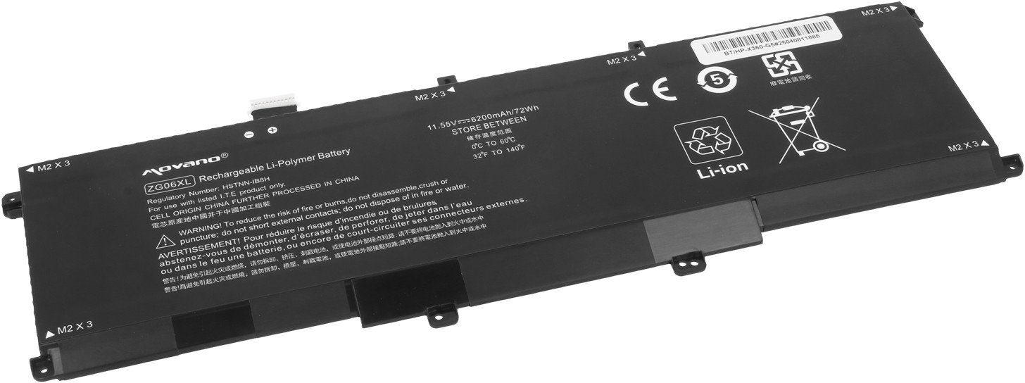 Bateria ZG06XL do HP ZBook Studio X360 G5