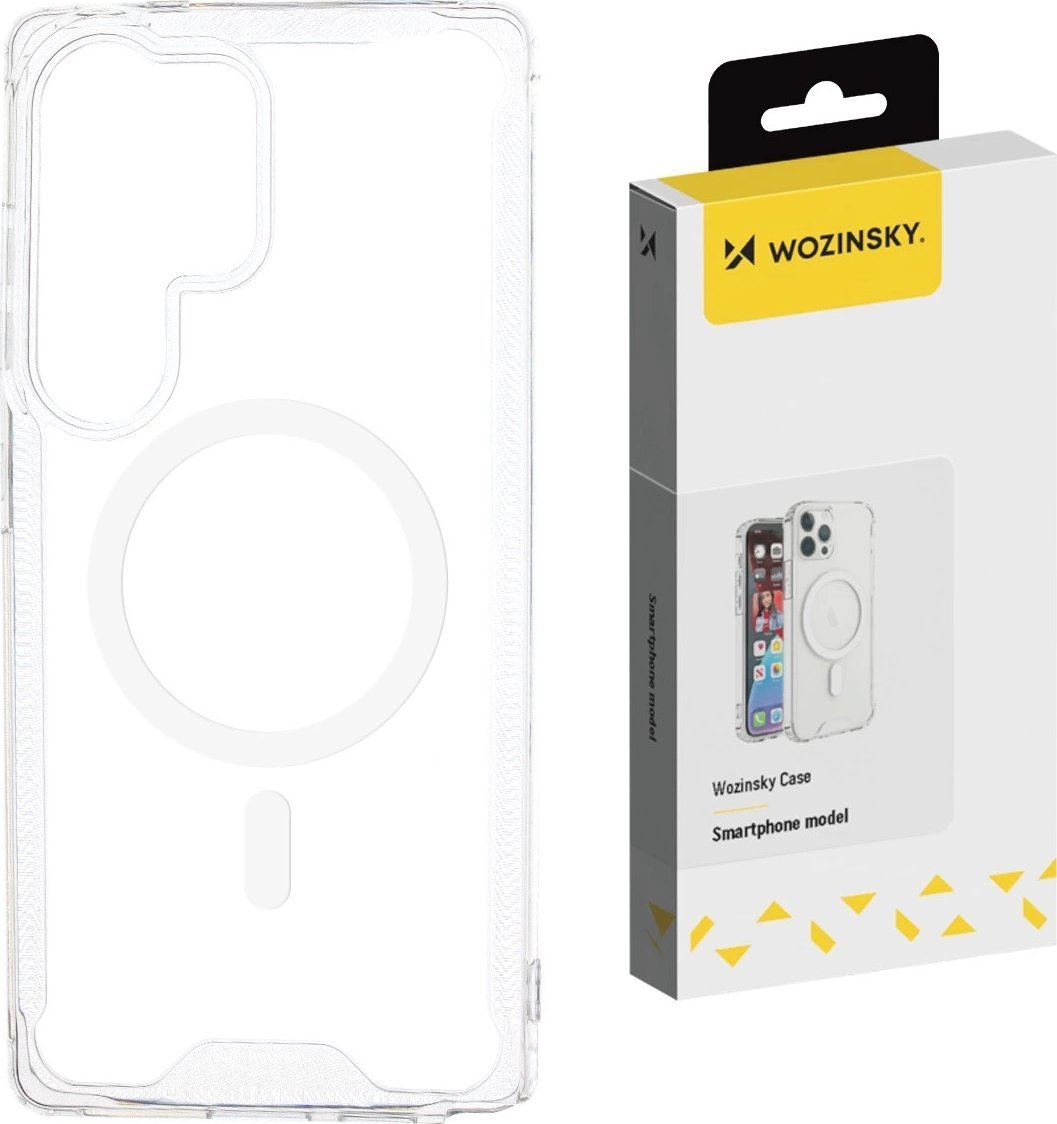 Etui Wozinsky Clear Corner Case MagSafe na Samsung Galaxy S24 FE - przezroczyste