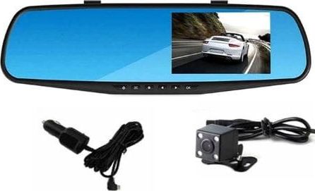 Wideorejestrator Techonic Wideorejestrator kamera REJESTRATOR JAZDY FULL HD w lusterku z kamerą cofania