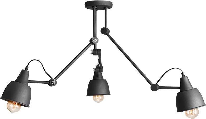 Lampa sufitowa Aldex Grafitowa lampa podsufitowa nad stół Aldex AIDA 814PL_E19