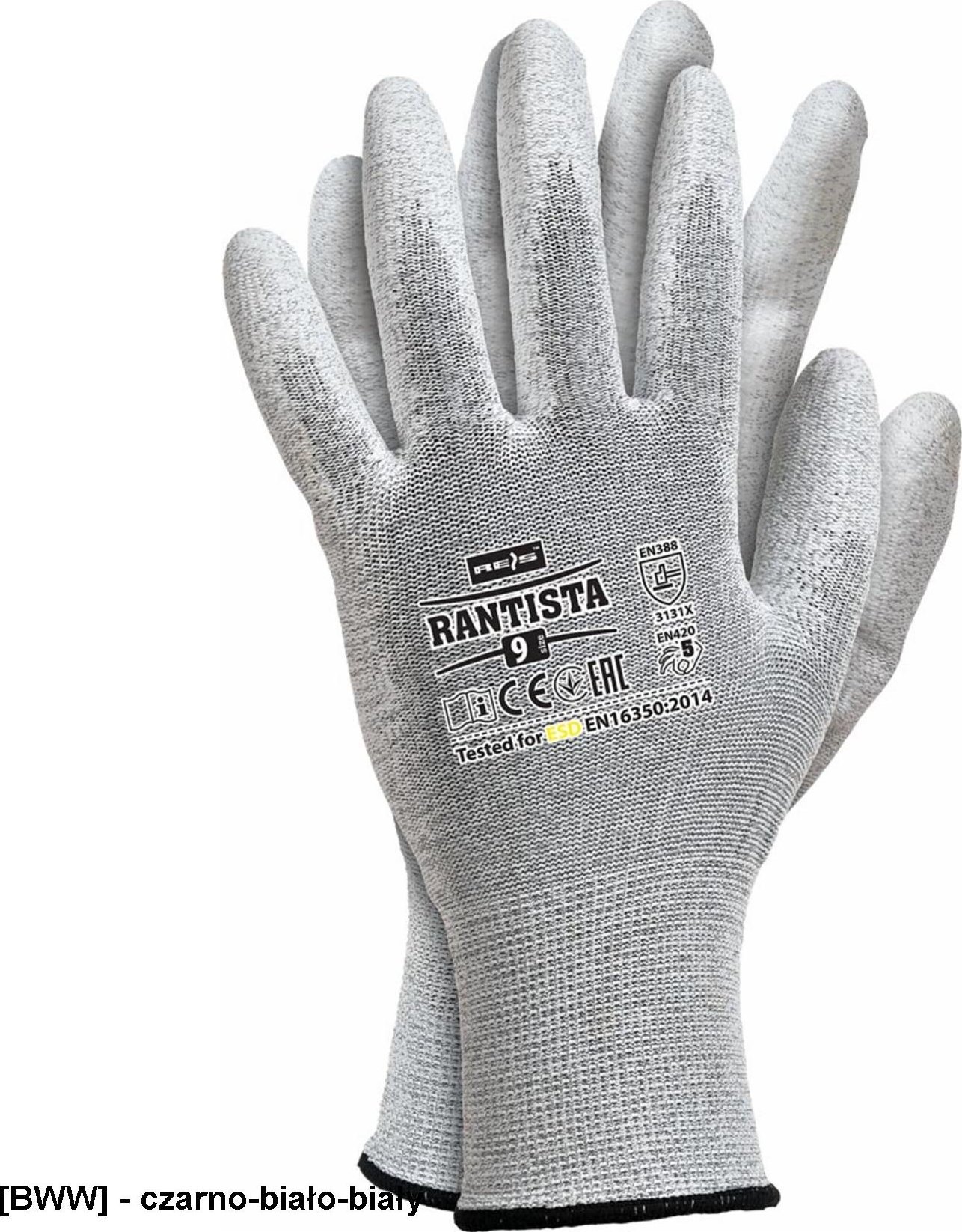 R.E.I.S. RANTISTA - Rękawice antyelektrostatyczne ESD 8