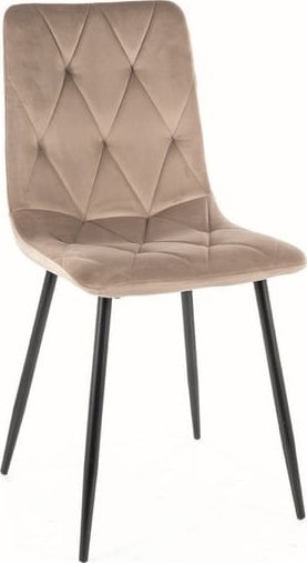 Signal Krzesło TOM VELVET ciemny beż SIGNAL