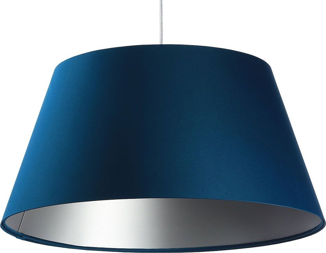 Lampa wisząca Lumes Granatowa nowoczesna lampa wisząca dzwon - S407-Ohra