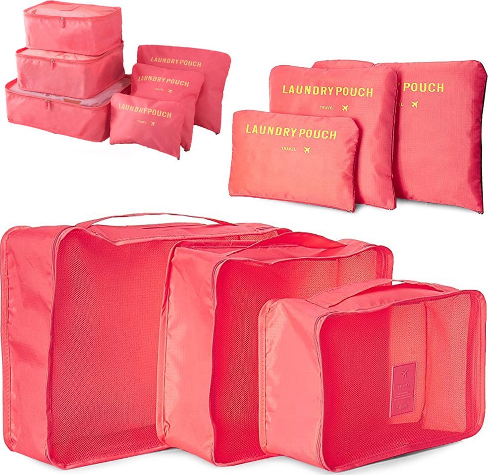 Verk Organizery podróżne do walizki siatki na pranie x6 Organizery podróżne do walizki siatki na pranie x6