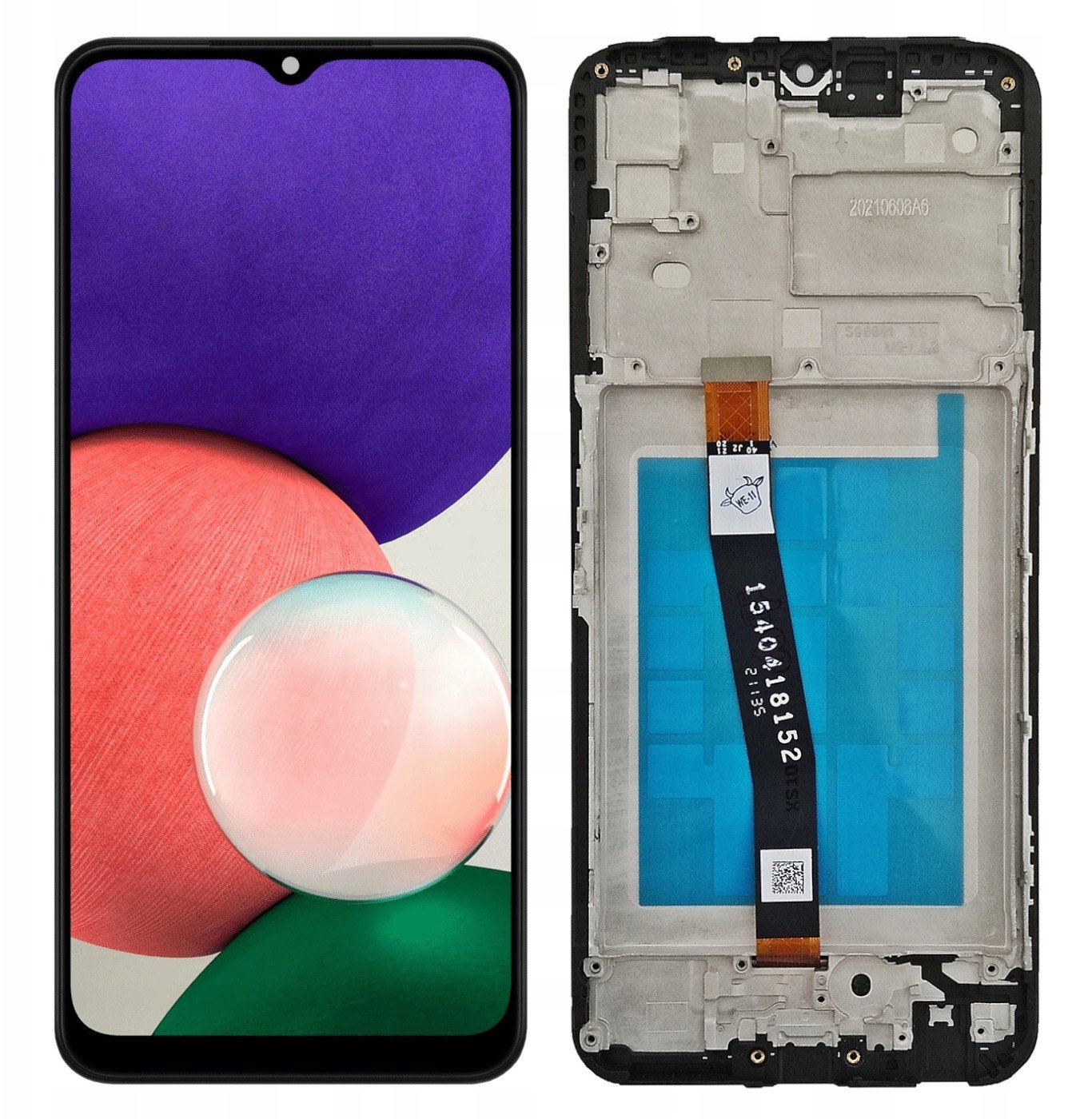 WYŚWIETLACZ EKRAN LCD DO SAMSUNG A22 5G RAMKA