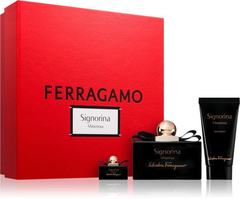 Salvatore Ferragamo Signorina Misteriosa Balsam Do Ciała 50Ml + Miniaturka 5Ml + Woda Perfumowana - 100Ml