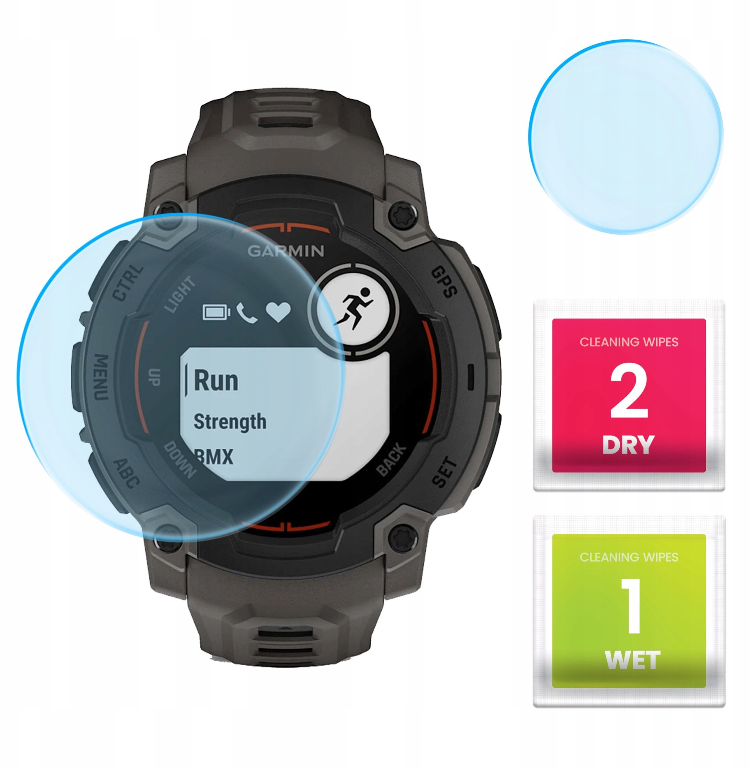 Szkło Hybrydowe do Garmin Instinct E 45 mm (Szkiełko, Ochronne, Odporne)