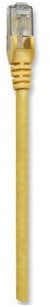 Patchcord Cat6 UTP 0,3m 100% CU żółty