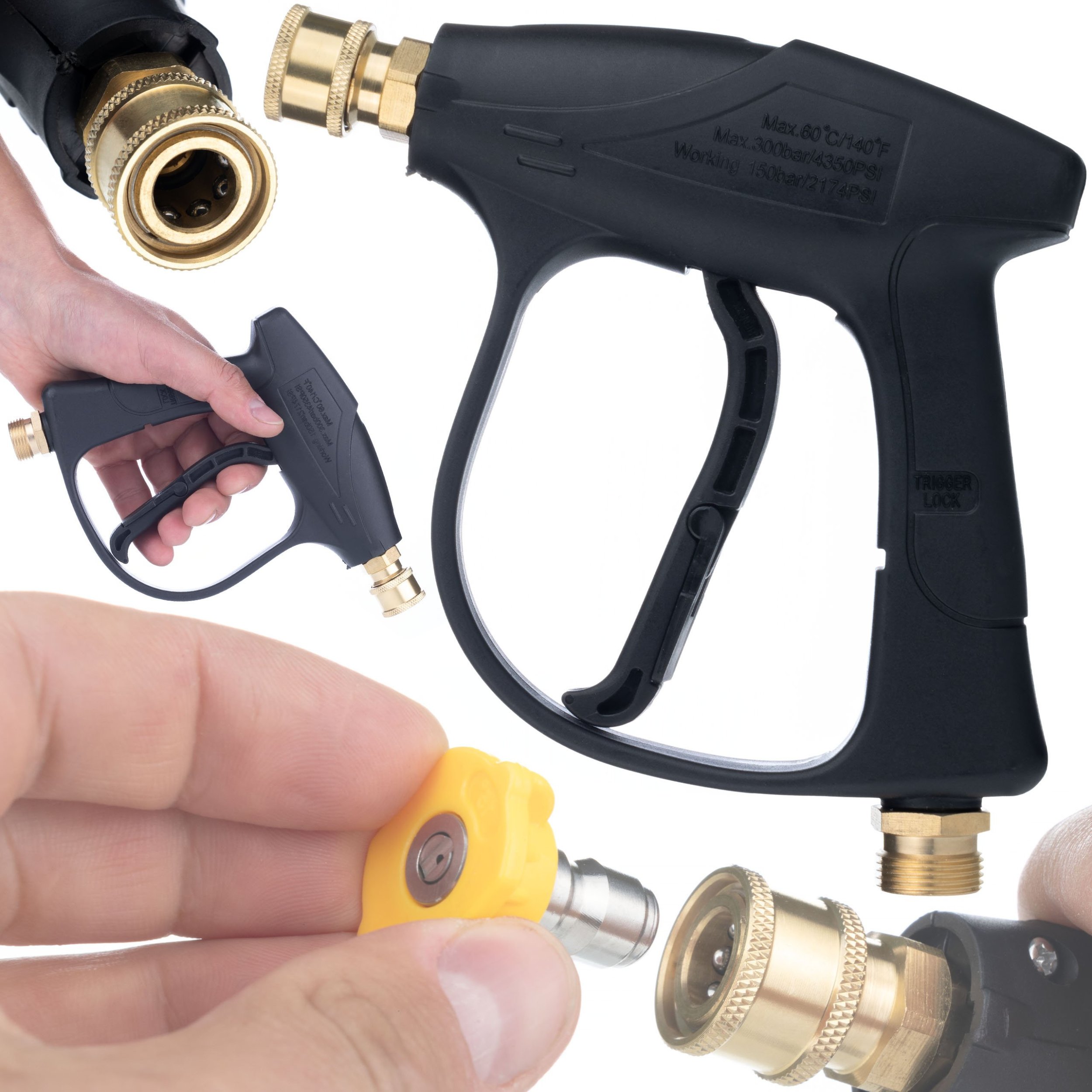 Myjka ciśnieniowa Rosfix PISTOLET DO MYJKI CIŚNIENIOWEJ KARCHER 4350PSI 22MM 300BAR SZYBKOZŁĄCZKA