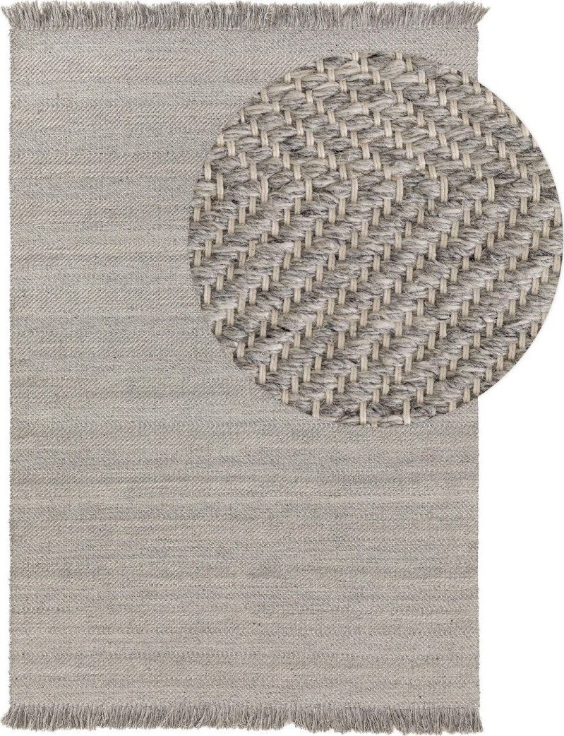 Benuta Dywan krótkowłosy LARS kolor szary styl klasyczny 80x150 benuta