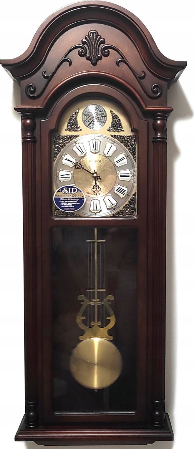 RHYTHM Zegar ścienny Rhythm CMJ578NR06 92 cm kuranty