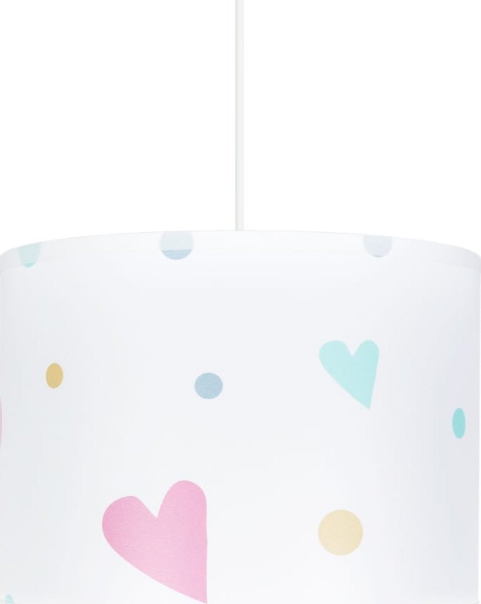 Solar Lampa wisząca do pokoju dziecięcego pastelowe serca