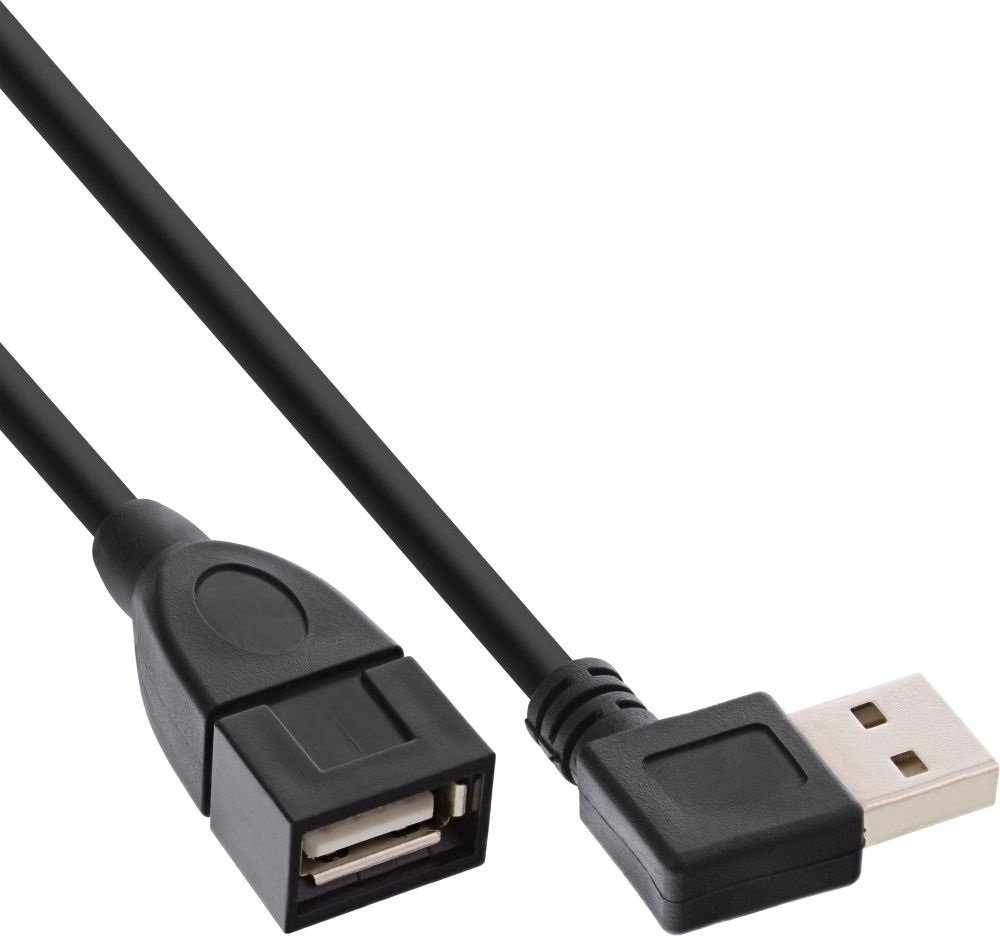 Kabel USB InLine USB-A - USB-A 2 m Czarny (34618R)