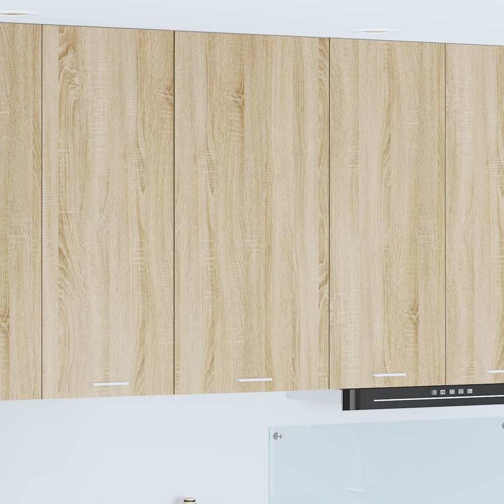 vidaXL Szafka wisząca z półką Riga Dąb Sonoma i Biały 50 x 31 x 100 cm