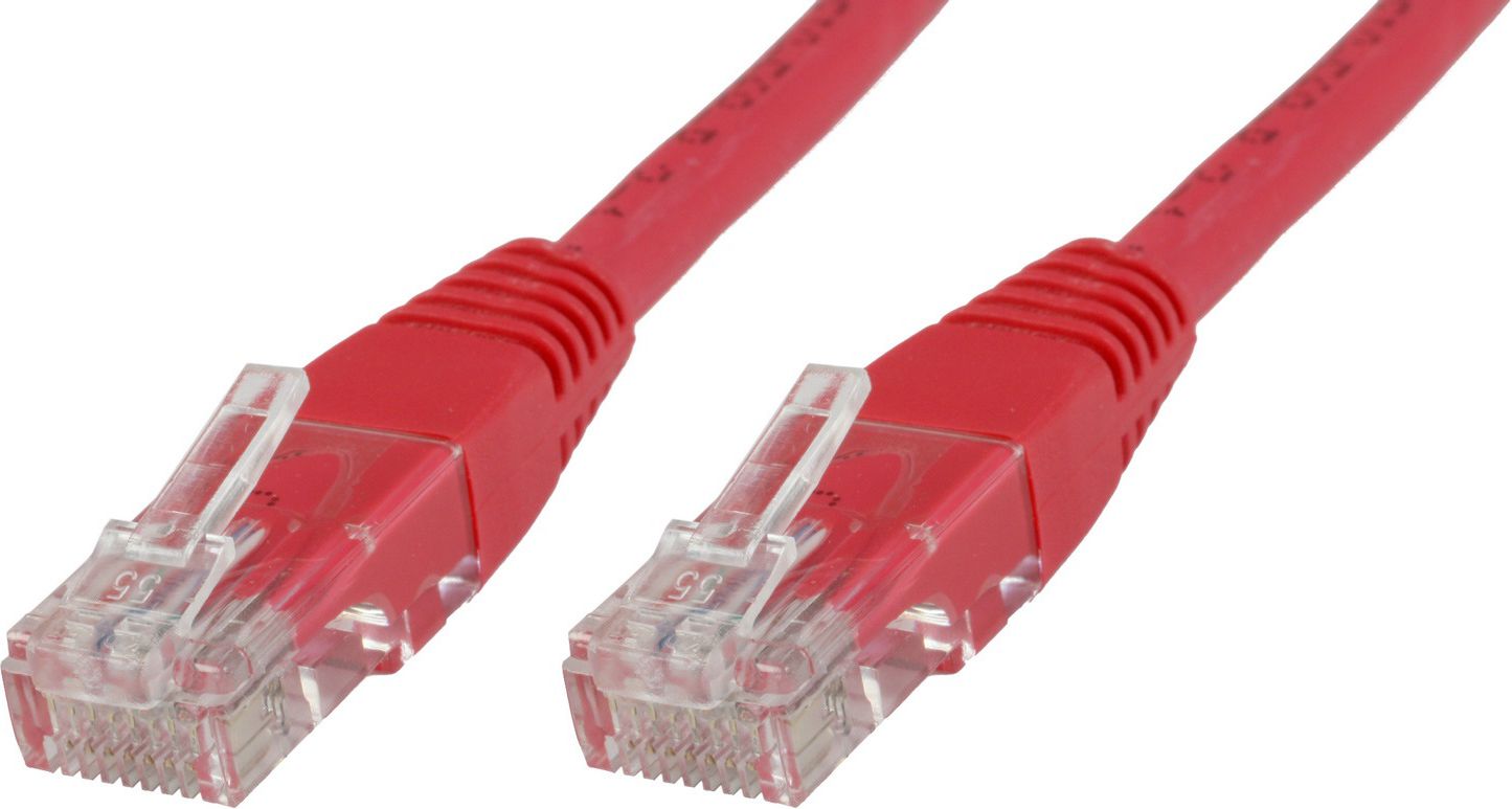 MicroConnect RJ-45/RJ-45 kat.6 U/UTP Czerwony 30m (UTP630R)